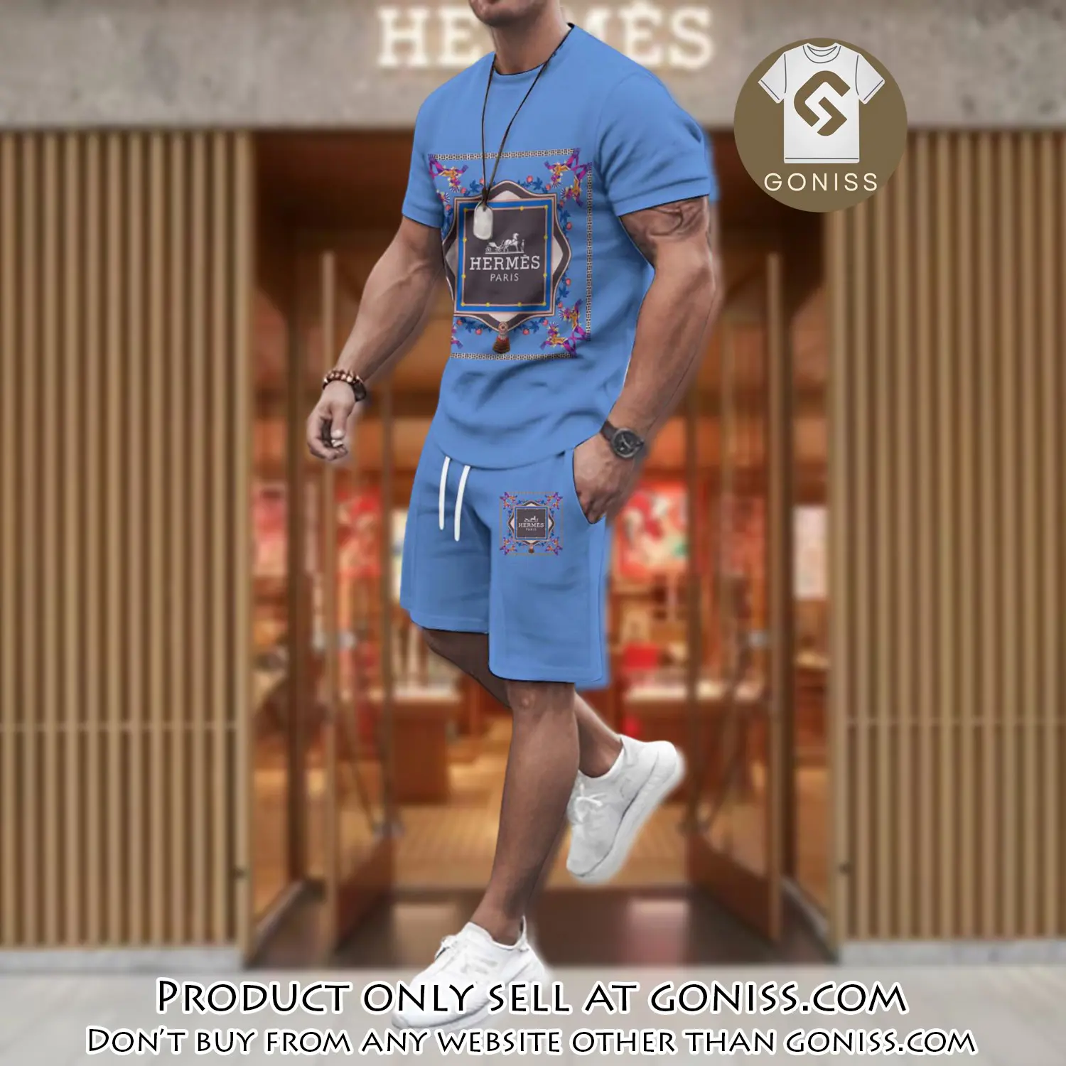 Hermes combo unisex tshirt & short limited luxury outfit cts1105 gn0440596
